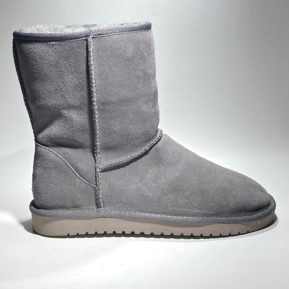 Koolaburra Shoes - Koolaburra By Ugg Women's Boots Rabbit Gray Sheepskin Suede Size 8